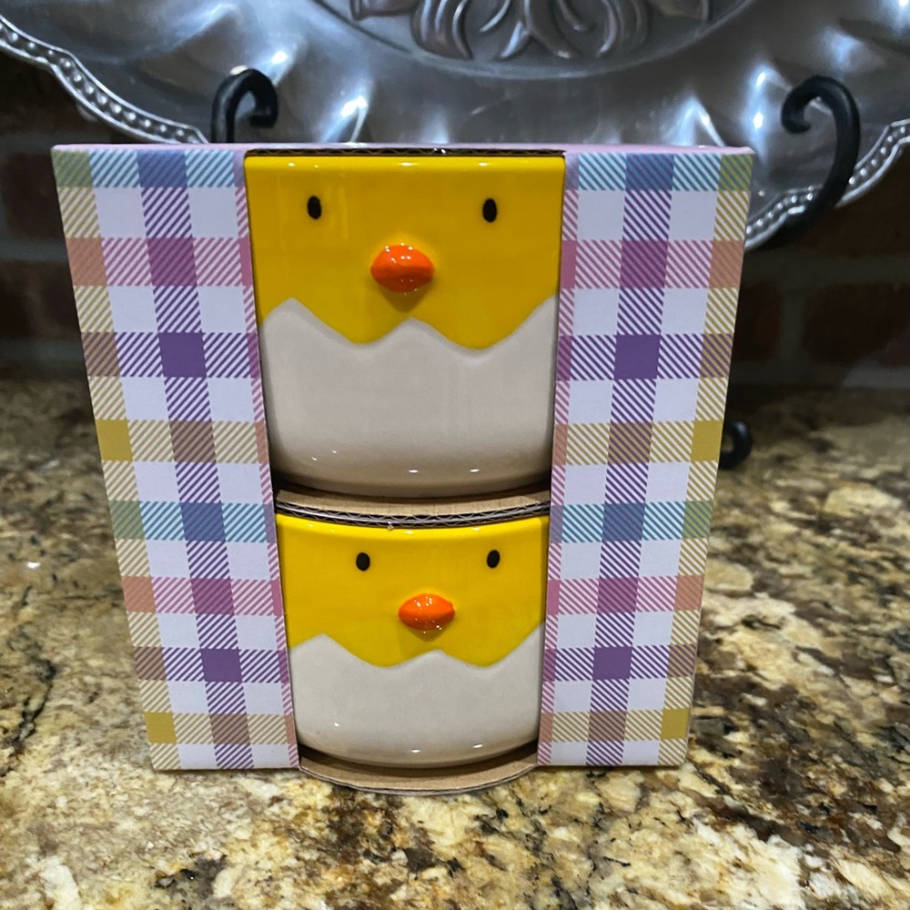 Bakeshop by Masterclass yellow chick ramekin set of 2 - Brand new!